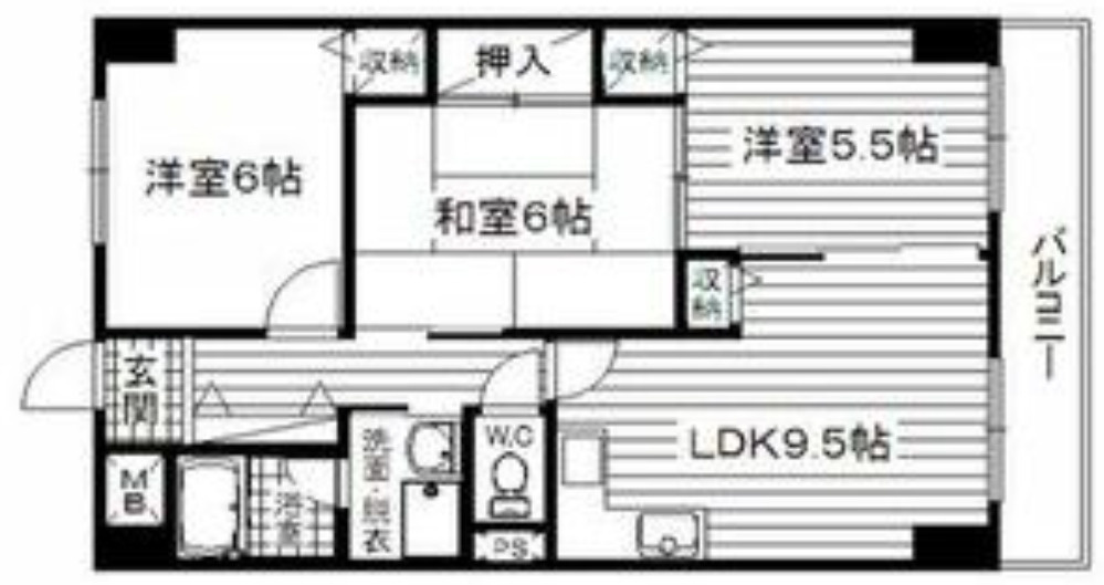 さんさん吉田の間取り