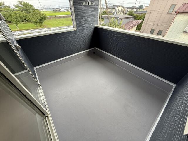 クレイドルガーデンさくら市馬場第1　新築一戸建てのバルコニー