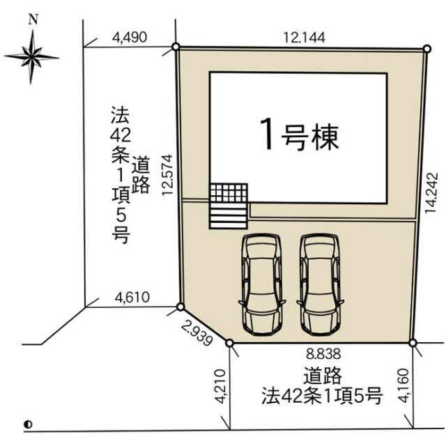 クレイドルガーデンさくら市馬場第1　新築一戸建ての区画図