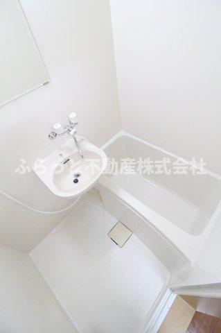 コーポみらいパート1の浴室|日々の疲れを癒すお風呂付です