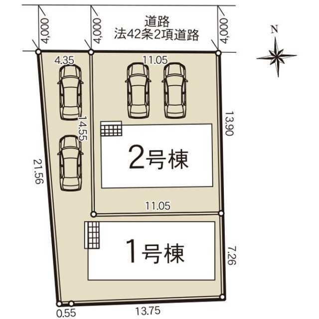 クレイドルガーデン宇都宮市中久保第3　新築一戸建ての区画図