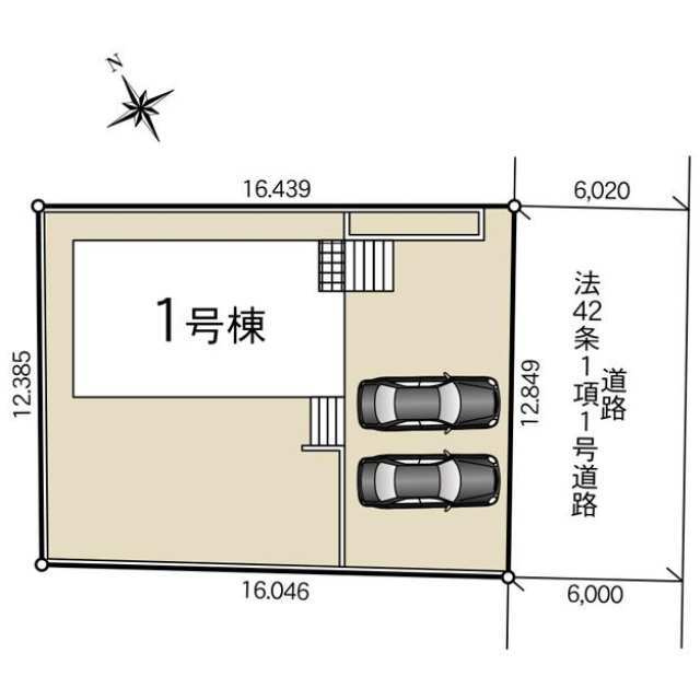 クレイドルガーデン真岡市並木町第7　新築一戸建ての区画図