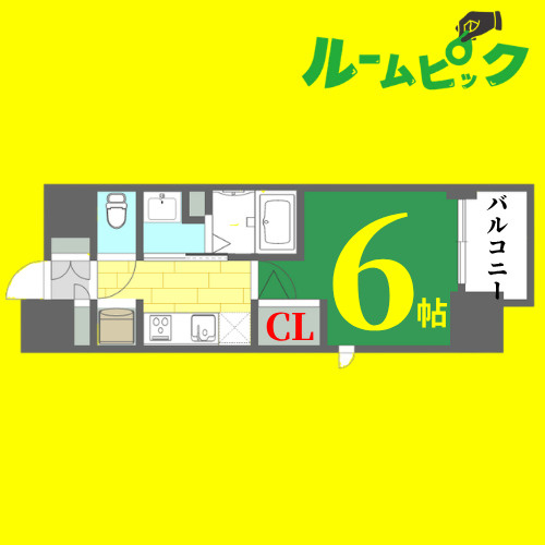 エステムコート名古屋栄プレシャス　名古屋市賃貸　仲介手数料無料の間取り