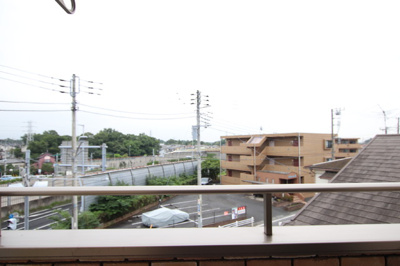 バルコニーからの景色です！