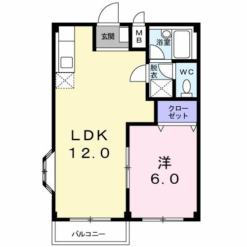 エルディム中島の間取り