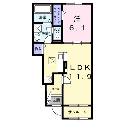 グランテラス　Ｖの間取り