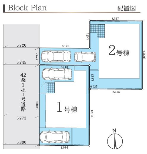 厚木市水引２丁目新築戸建て　1期1号棟の区画図|区画図「厚木市水引２丁目新築戸建て」