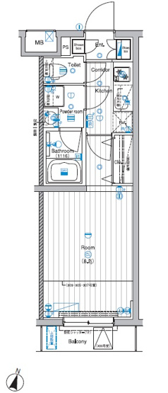 【間取り】 | PREMIUM CUBE 飯田橋#mo