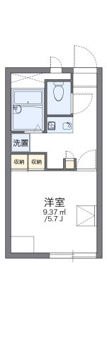 レオパレススギノの間取り