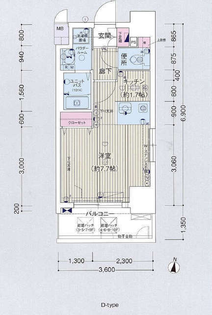 プレサンス名古屋城前の間取り