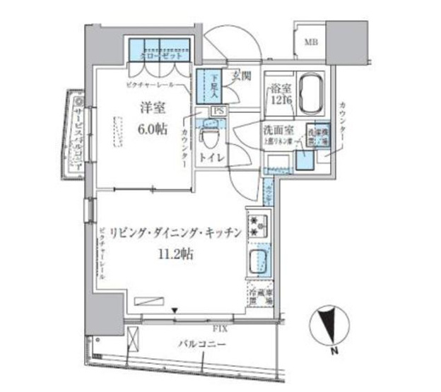 【間取り】 | パークアクシス上野松が谷