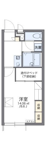 レオパレスアルバの間取り