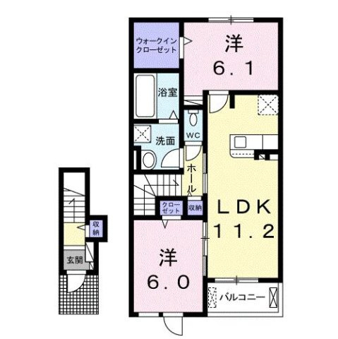 ステッラ　Ⅰの間取り