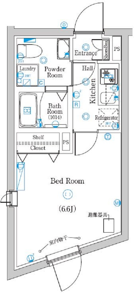 ラフィスタ品川西大井の間取り