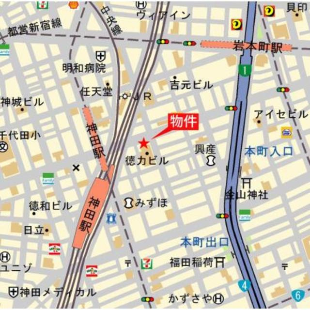 セレニティー神田の地図