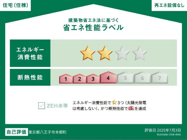 アウローラ本郷町の外観|省エネ性能ラベル