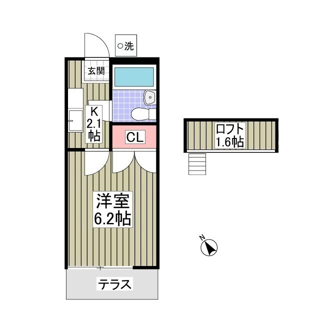 クラスカ上尾の間取り
