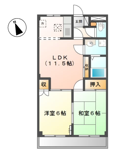 サンフィット渋谷の間取り