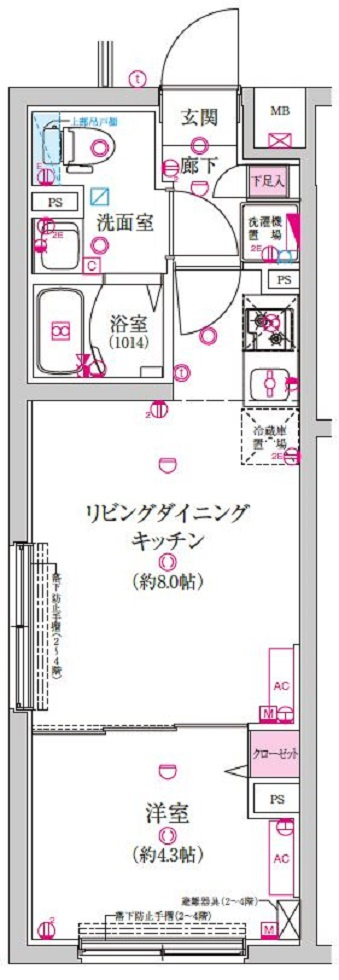 ラフィスタ豪徳寺の間取り