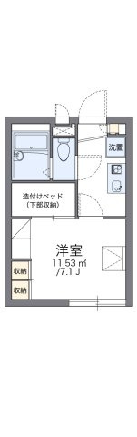 レオパレスティンカーベルの間取り