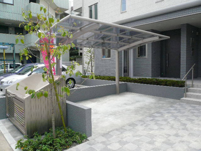 屋根付駐輪場・敷地内ゴミ置場