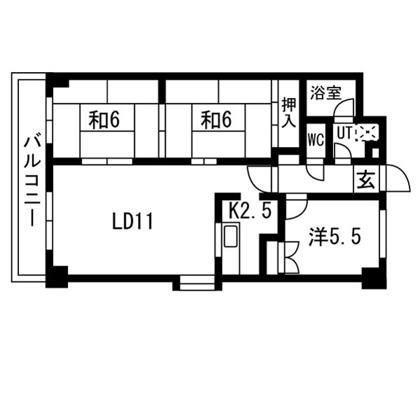 札幌市東区北三十一条東１８丁目の賃貸マンションの間取り