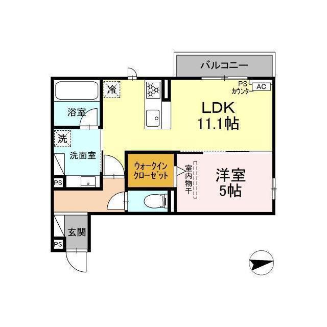 瑞穂市穂積のアパートの間取り