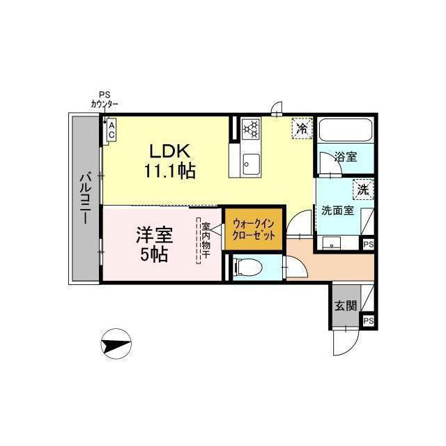 瑞穂市穂積のアパートの間取り