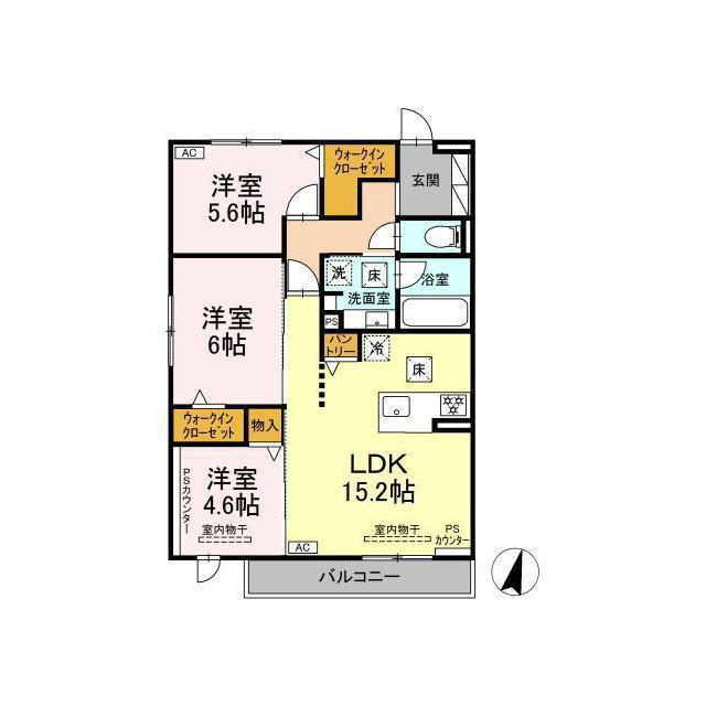 Clair島田の間取り