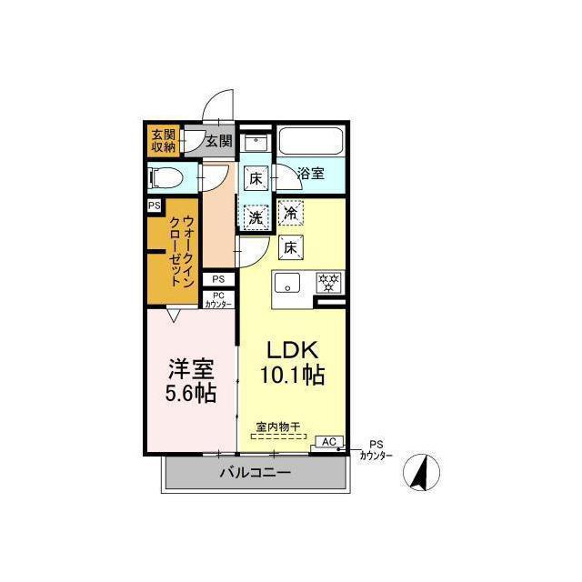 Clair島田の間取り