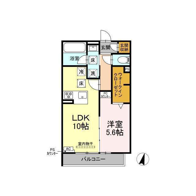 Clair島田の間取り