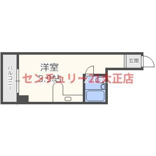 アッシュコート夕凪の間取り|★1R★