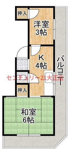 ガレン弁天の間取り
