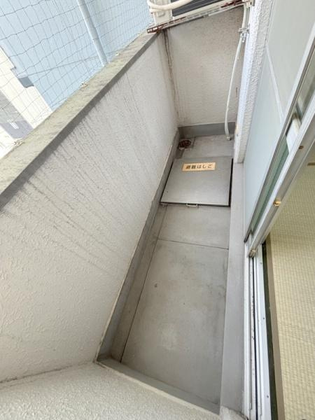 菊川マンションのバルコニー