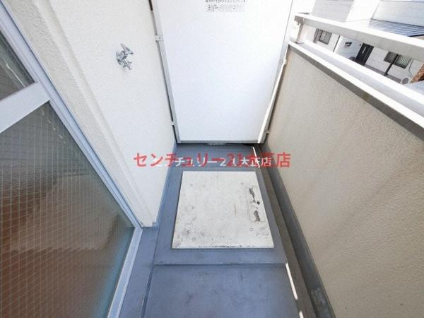 港スカイハイツのバルコニー