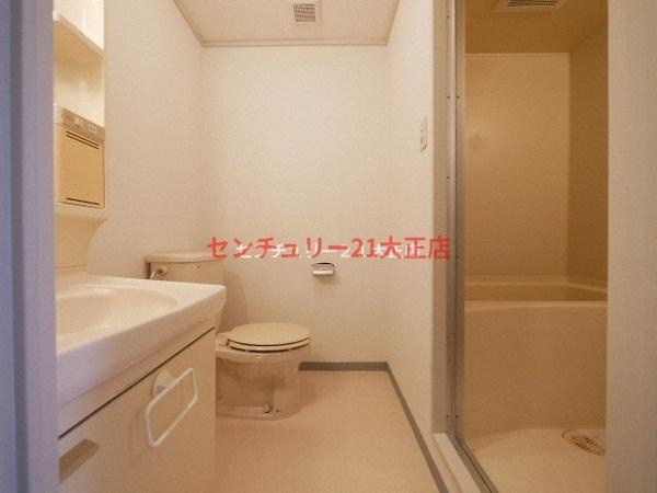 港スカイハイツの洗面所