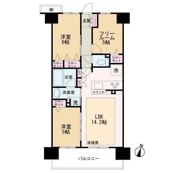 プレサンスロジェ和歌山の間取り