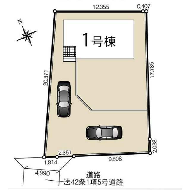 クレイドルガーデン真岡市台町第10　新築一戸建ての区画図