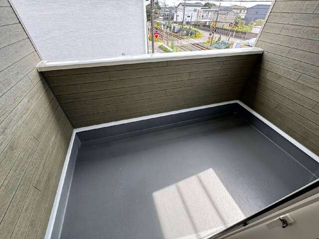 クレイドルガーデン高根沢町中阿久津第１　新築一戸建てのバルコニー