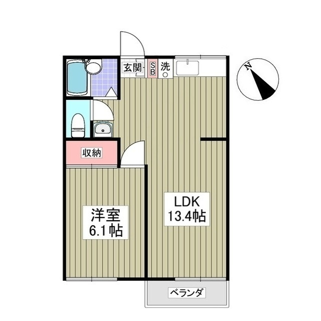 チェリー桜木Ⅱの間取り