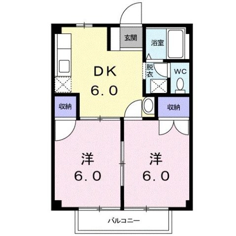 コーポアイガエリⅠの間取り