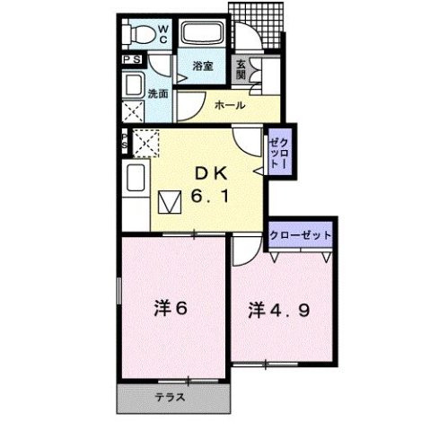 ビサイドｓｔⅡ　Ｂの間取り