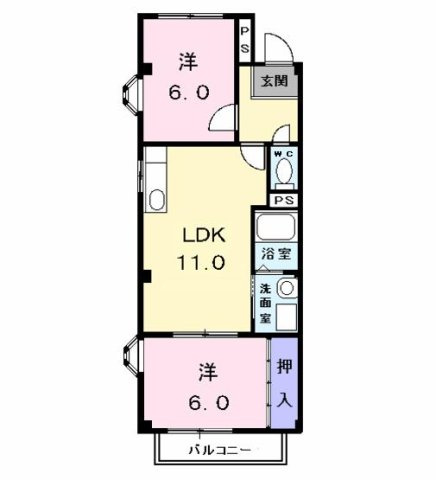 プレシャスコートＢの間取り