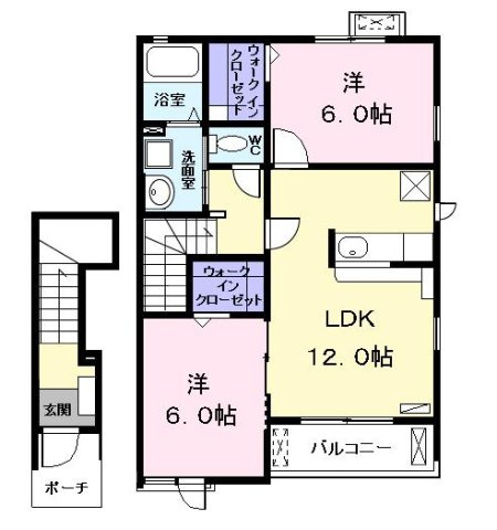 エスペランサ　Ⅱの間取り