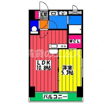 【間取り】 | クレセント美野島 | クレセント美野島の間取り