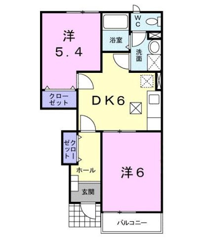 クレストヒルズの間取り