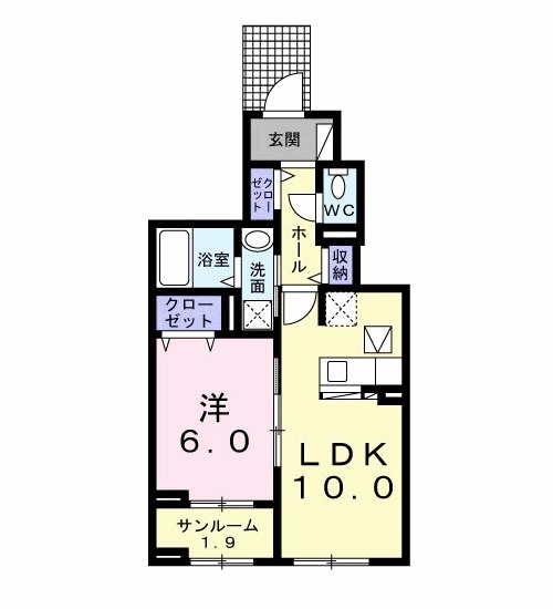 モナコⅠの間取り