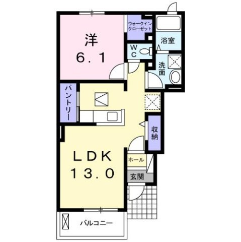クラベール弐番館の間取り