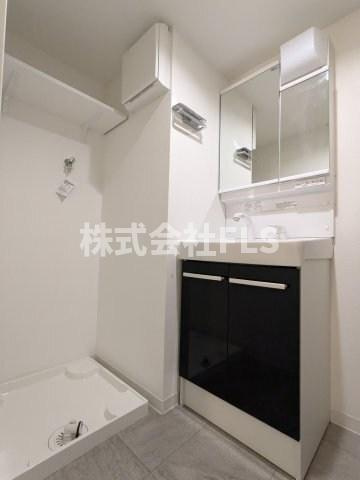 新宿区大京町の賃貸マンションの洗面所