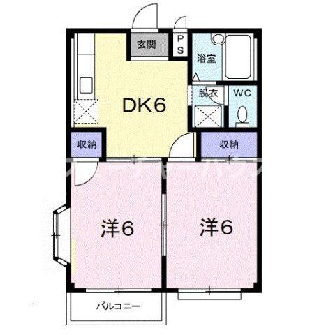 エルディム桜本Ａの間取り